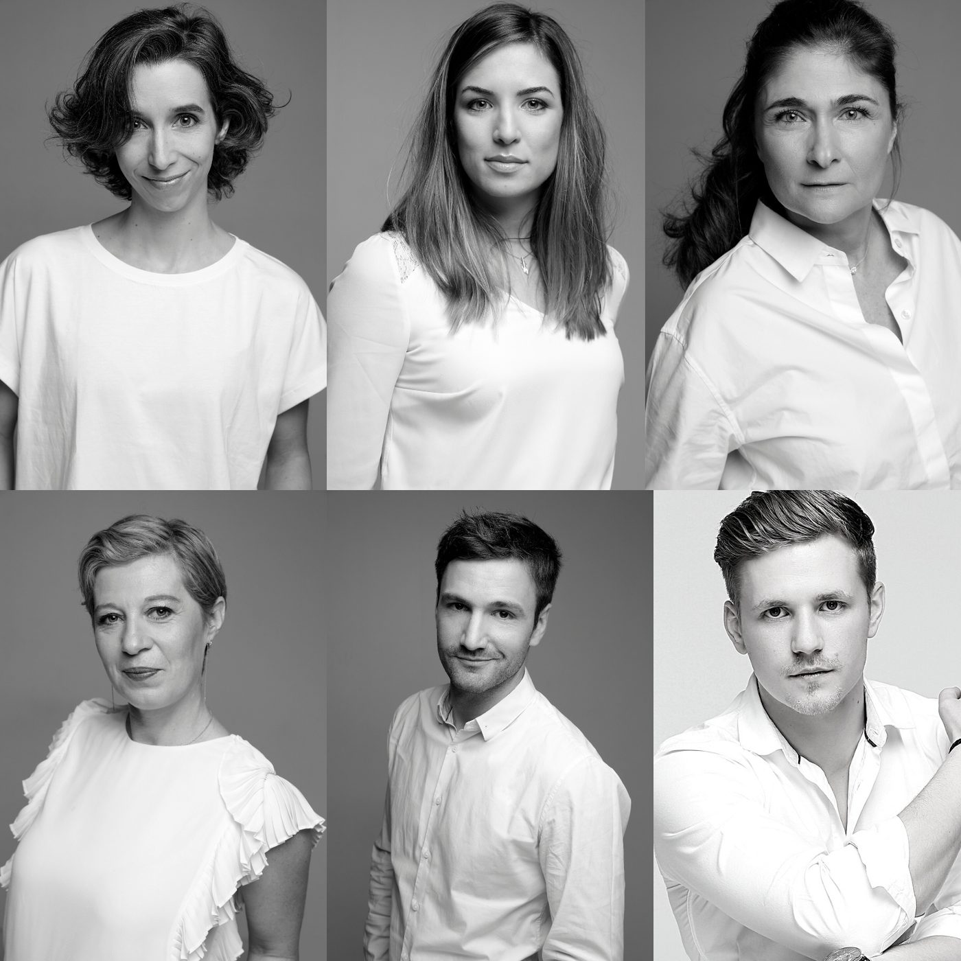 Trombinoscope d'équipe, portraits collaborateurs en studio à Paris